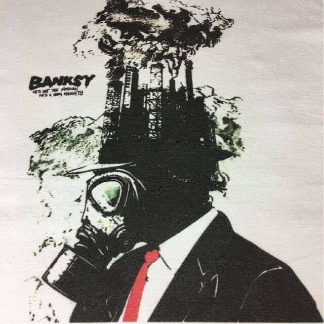 新品 バンクシー BANKSY ガスマスク ストリート スチームパンク Tシャツ メンズのトップス(Tシャツ/カットソー(半袖/袖なし))の商品写真