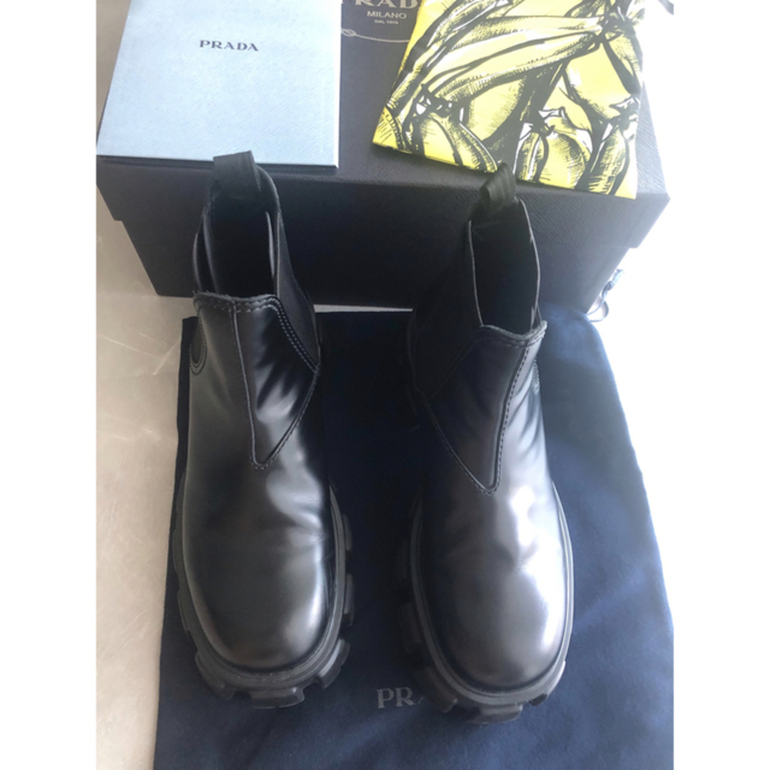 Prada 27cm モノリス チェルシーブーツ