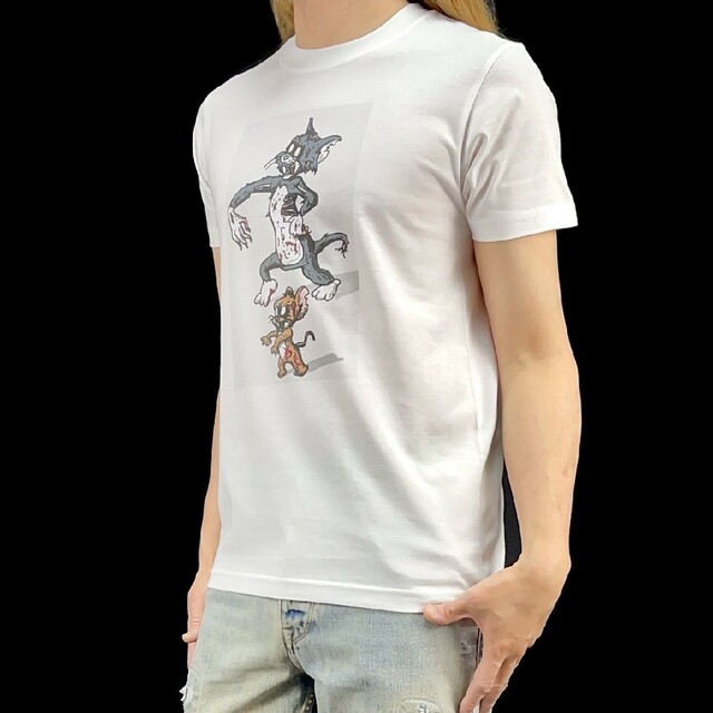 新品 トムとジェリー ネズミ カートゥーンアニメ ホラー パロディ Tシャツ