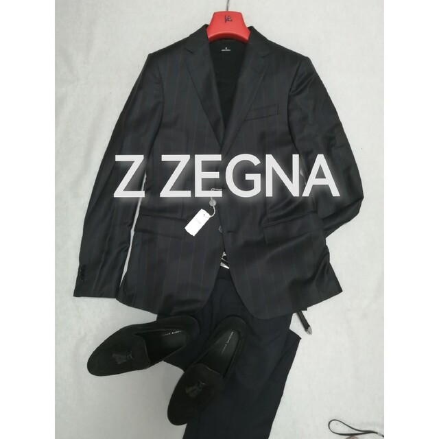 ★新品・メンズ★【Z ZEGNA】テーラードジャケット ウール　ストライプ655cm後身着丈