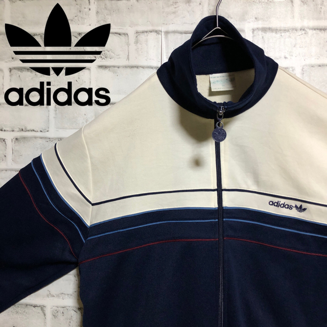 adidas(アディダス)の70s⭐️adidas トラックジャケット M 刺繍トレファイル vintage メンズのトップス(ジャージ)の商品写真