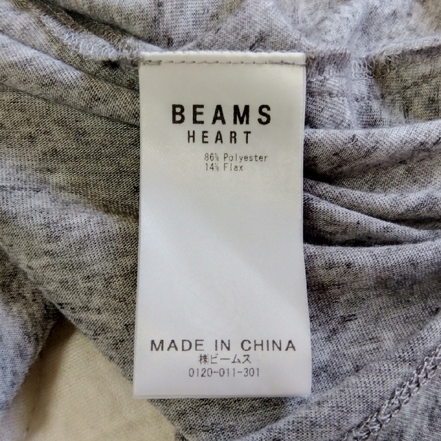 BEAMS(ビームス)のBEAMS HEART  デザインカットソー　チュニック レディースのトップス(カットソー(半袖/袖なし))の商品写真