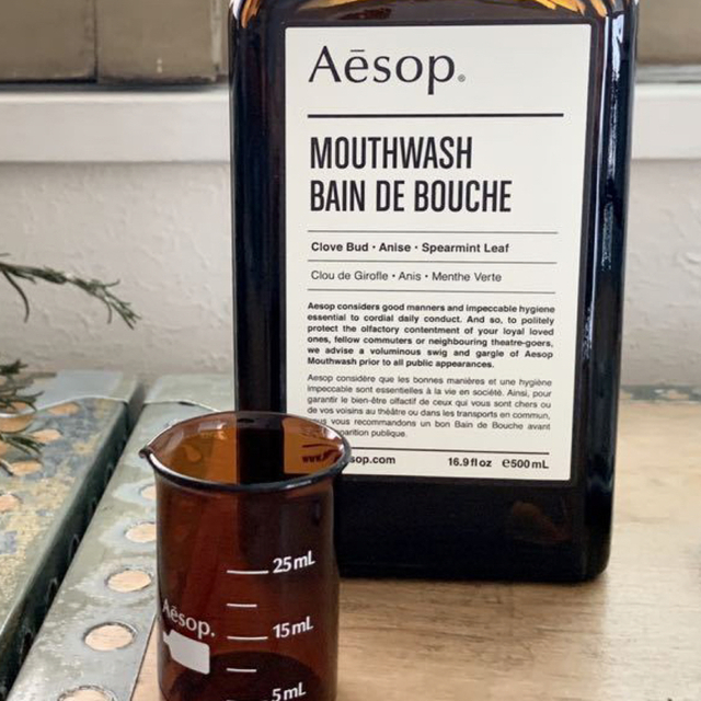 Aesop イソップ　マウスウォッシュ　ビーカー、布袋付