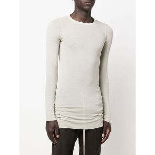 Rick Owens DRKSHDW リブロングスリーブTシャツ ミルク