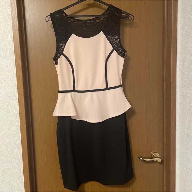 タイトドレス　ピンク　ブラック　美品 レディースのフォーマル/ドレス(その他)の商品写真