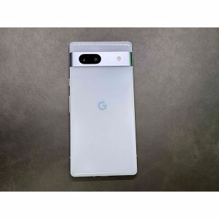 グーグルピクセル(Google Pixel)の美品　純正ケース付き　 Google Pixel 7a 128GB Sea (スマートフォン本体)