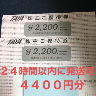 田谷　株主優待　8,800円分　TAYA