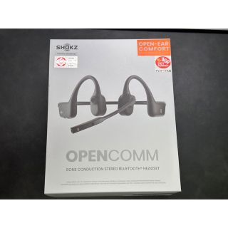 Shokz OpenComm 骨伝導イヤホン 中古美品 (ヘッドフォン/イヤフォン)