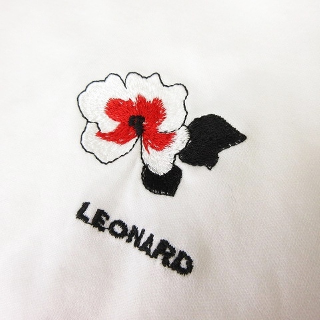 LEONARD - レオナール Tシャツ カットソー 半袖 トリム ワンポイント ...