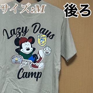 ディズニー(Disney)の【新品タグ付き】 ミッキーマウス　ミッキー　半袖　tシャツ  M 茶　キャンプ(Tシャツ/カットソー(半袖/袖なし))