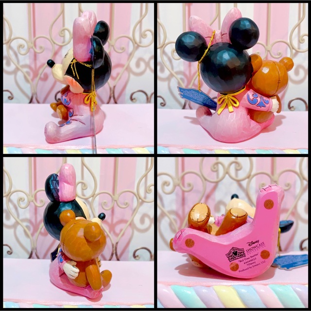 Disney - 激レア ベビー ミッキー ミニー フォトフレーム 置物 時計