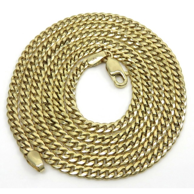 10K yellow gold Miami cuban link chain 3 メンズのアクセサリー(ネックレス)の商品写真