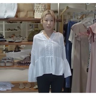 エディットフォールル(EDIT.FOR LULU)の【SARA MALLIKA】COTTON GAUZE レースブラウス◆(シャツ/ブラウス(長袖/七分))