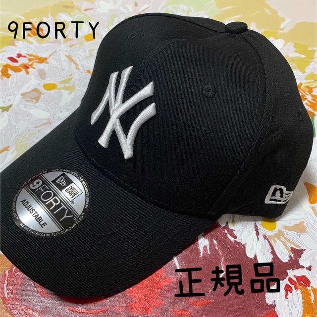 NEW ERA(ニューエラー)のNEWERA ニューエラ 9FORTY ニューヨーク・ヤンキース   黒 メンズの帽子(キャップ)の商品写真