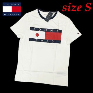 トミーヒルフィガー(TOMMY HILFIGER)の新品　Sサイズ　トミーヒルフィガー　フラッグロゴ　Tシャツ　ホワイト　日本限定(Tシャツ/カットソー(半袖/袖なし))