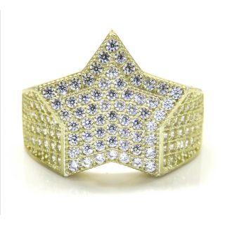 10k yellow gold Cz Star Ring(リング(指輪))