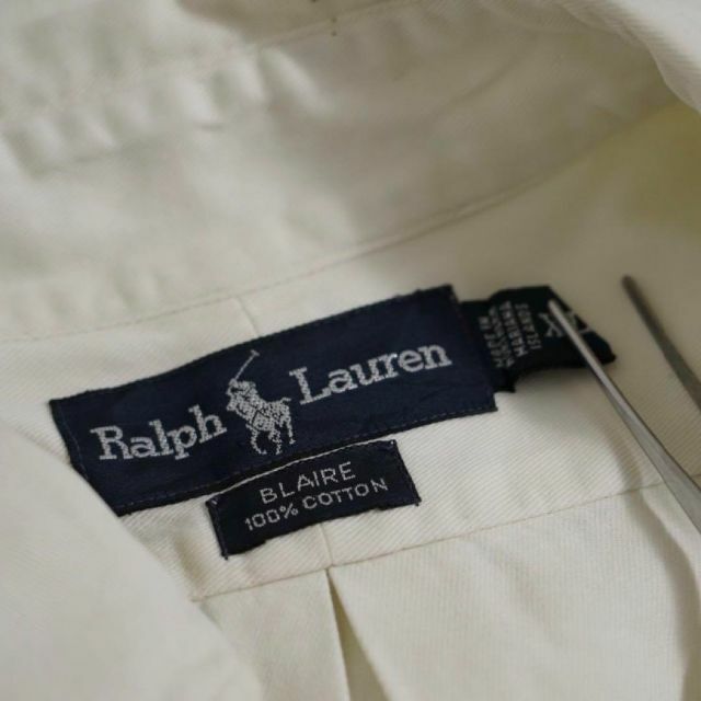 Ralph Lauren(ラルフローレン)のラルフローレン　90s シャツ　長袖　XLサイズ　ベージュ メンズのトップス(シャツ)の商品写真