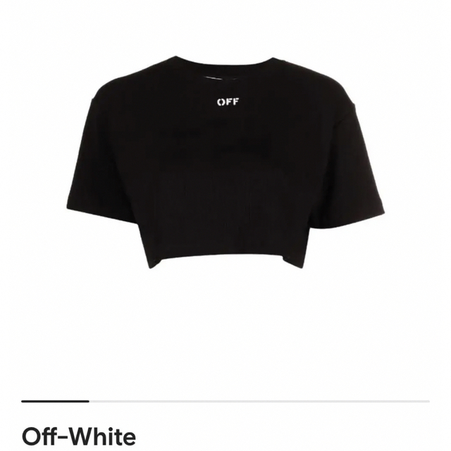 Off-White オフホワイト クロップド Tシャツ S