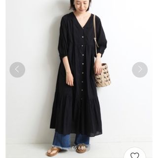 新品✨タグ付き♪定価13,200円インナー付き❣️ 羽織にもなるロングワンピース