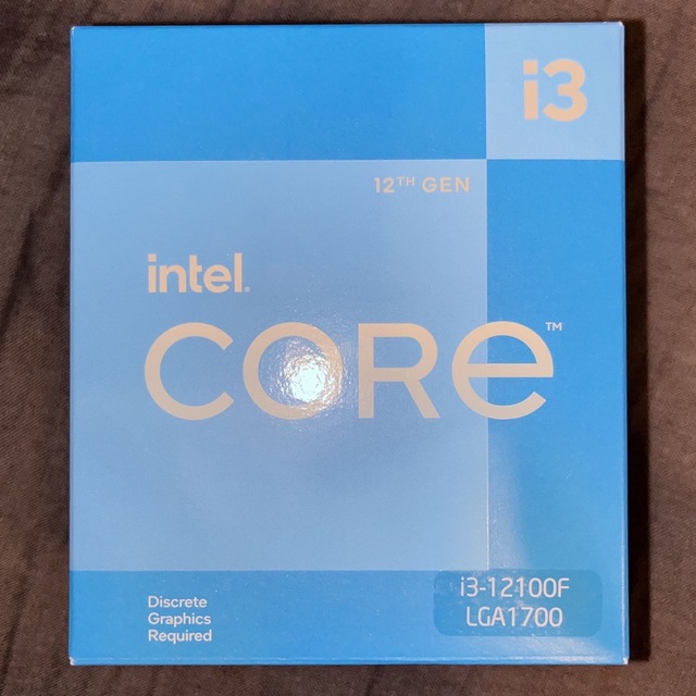 intel Corei3 12100F 動作確認のみPCパーツ