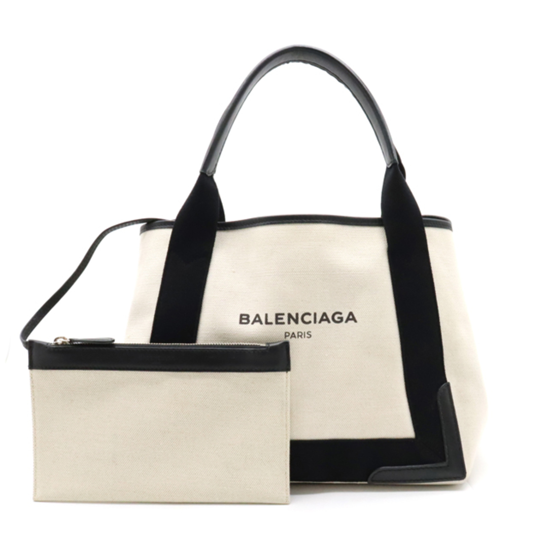 Balenciaga - バレンシアガ ネイビーカバ S ロゴ トートバッグ