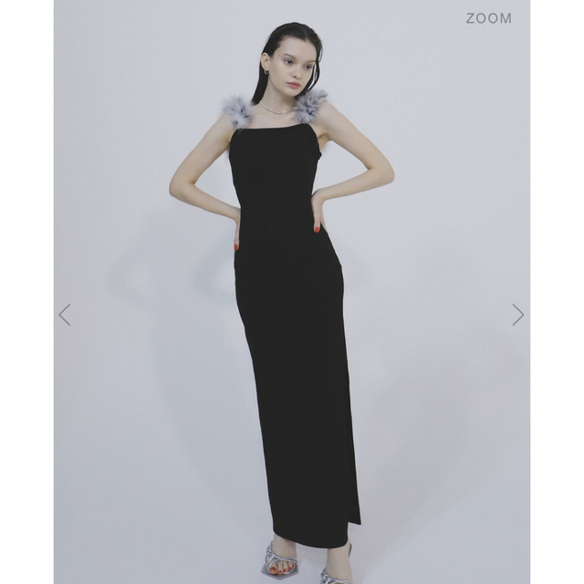 Bubbles(バブルス)の【melt the lady】chaton long dress black レディースのワンピース(ロングワンピース/マキシワンピース)の商品写真