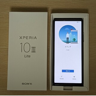ソニー(SONY)のXperia 10 iii Lite 64GB ブラック SIMフリー 中古(スマートフォン本体)