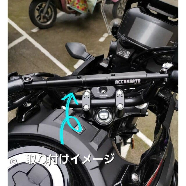 ハンターカブ 汎用 ハンドルブレース 外径φ22 mm ハンドルバー用 ...