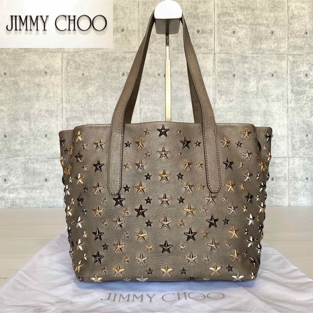 【良品】JIMMY CHOO SOFIA/M BLACK 3色スタートートバッグ