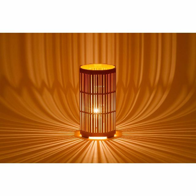 木のあかり かがやき テーブルランプ 組子照明 青森ヒバ製 国産手作り LED電