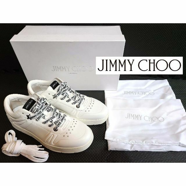 JIMMY CHOO HAWAII レザー スニーカー 白ホワイト白サイズ