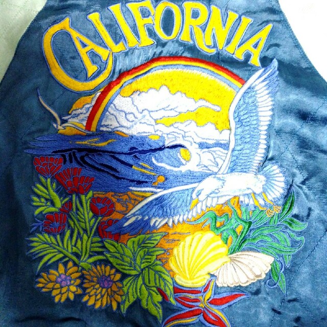 希少　激レアBGCO 90s CALIFORNIA刺繍　リバーシブル スカジャン