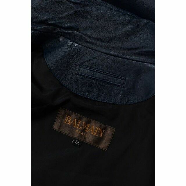 BALMAIN(バルマン)のMN BB0011 高級 BALMAIN バルマン メンズ レザー ドイツ軍 メンズのジャケット/アウター(ライダースジャケット)の商品写真