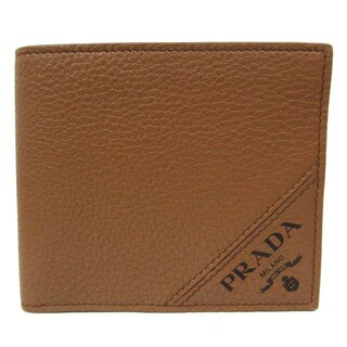 プラダ(PRADA)のPRADA 二つ折り財布(小銭入れ無し) 2MO513-2DDG-F0401(折り財布)