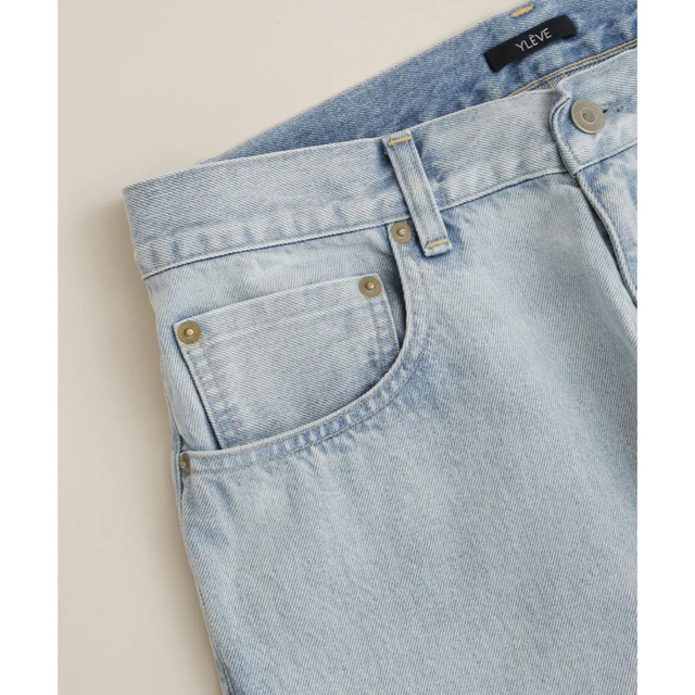 YLEVE イレーヴ 23ss 13.5oz DENIM BAGGY FADE | escolalf.com.br