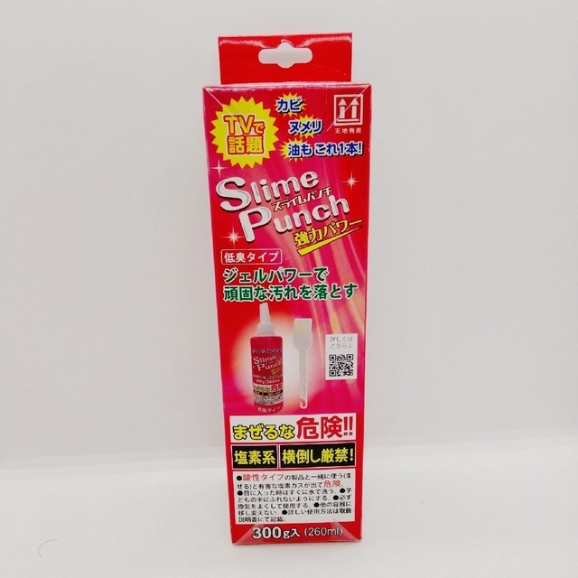 新品★スライムパンチ　300ｇ入　ハケ付　Slime Punchi インテリア/住まい/日用品の日用品/生活雑貨/旅行(洗剤/柔軟剤)の商品写真