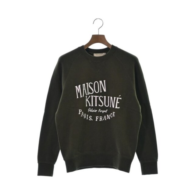 MAISON KITSUNE メゾンキツネ スウェット XS カーキx白 - スウェット