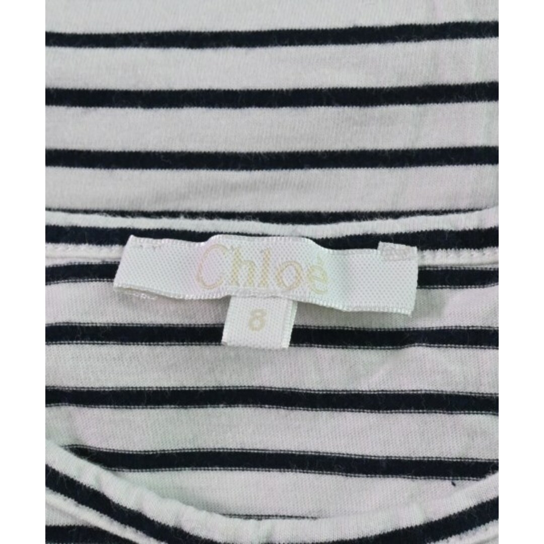 Chloe - Chloe クロエ Tシャツ・カットソー 8 白x黒(ボーダー) 【古着