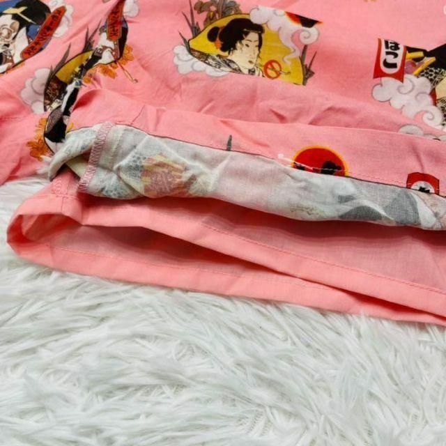 美品✨FR2 浮世絵　メンズ　ショートパンツ　ピンク　フリーサイズ