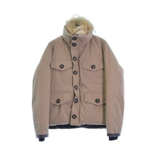 カナダグース(CANADA GOOSE)のCANADA GOOSE ダウンジャケット/ダウンベスト M ベージュ 【古着】【中古】(ダウンジャケット)