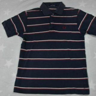 フレッドペリー(FRED PERRY)のフレッドペリー ポロ シャツ 紺 c8474 綿100％ FRED PERRY(ポロシャツ)