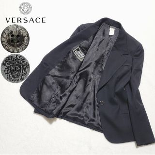 【極美品】Gianni Versace テーラードジャケット パープル 40