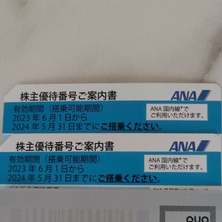 ana 株主優待 2枚 2023.6.1-2024.5.31(航空券)