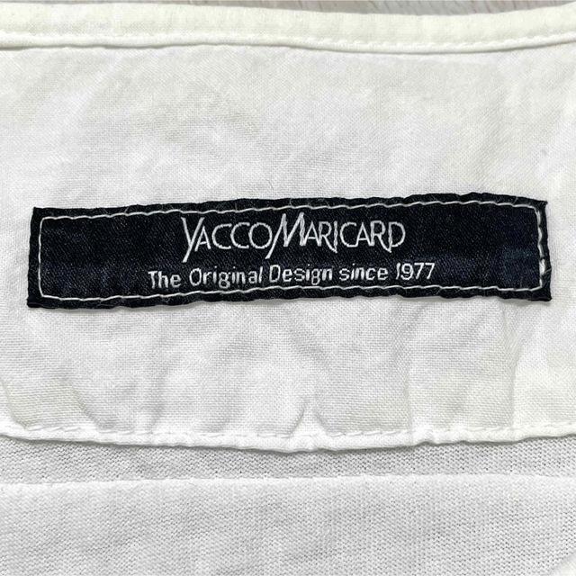 ヤッコマリカルド ジャケット カーディガン ノーカラー ピンタック ホワイト 白 レディースのトップス(カーディガン)の商品写真