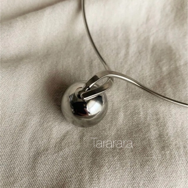 ラスト1点❗️●stainless ball choker S●金属アレ対応 レディースのアクセサリー(ネックレス)の商品写真