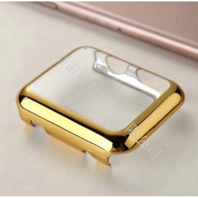 Apple Watch カバー　ゴールド　38mm ハードケース スマホ/家電/カメラのスマホアクセサリー(モバイルケース/カバー)の商品写真