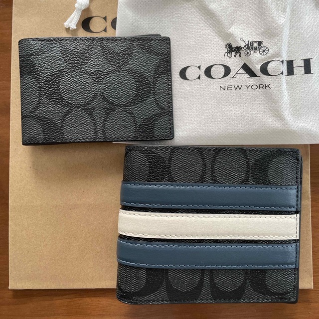 メンズCOACH☆新品・未使用☆クリスマス☆メンズ財布⭐︎２つ折り財布