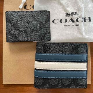 コーチ(COACH)のCOACH☆新品・未使用☆クリスマス☆メンズ財布⭐︎２つ折り財布(折り財布)