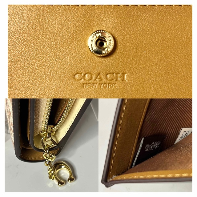 COACH(コーチ)のCOACH シグネチャー モノグラム プリント二つ折り財布 （チョーク） レディースのファッション小物(財布)の商品写真