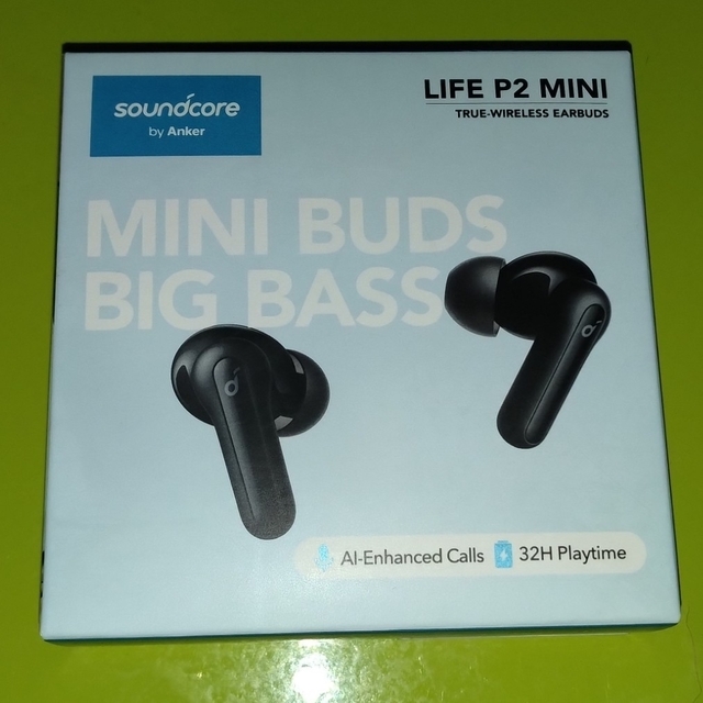 Anker(アンカー)の未使用ワイヤレスイヤホン Anker Soundcore Life P2Mini スマホ/家電/カメラのオーディオ機器(ヘッドフォン/イヤフォン)の商品写真